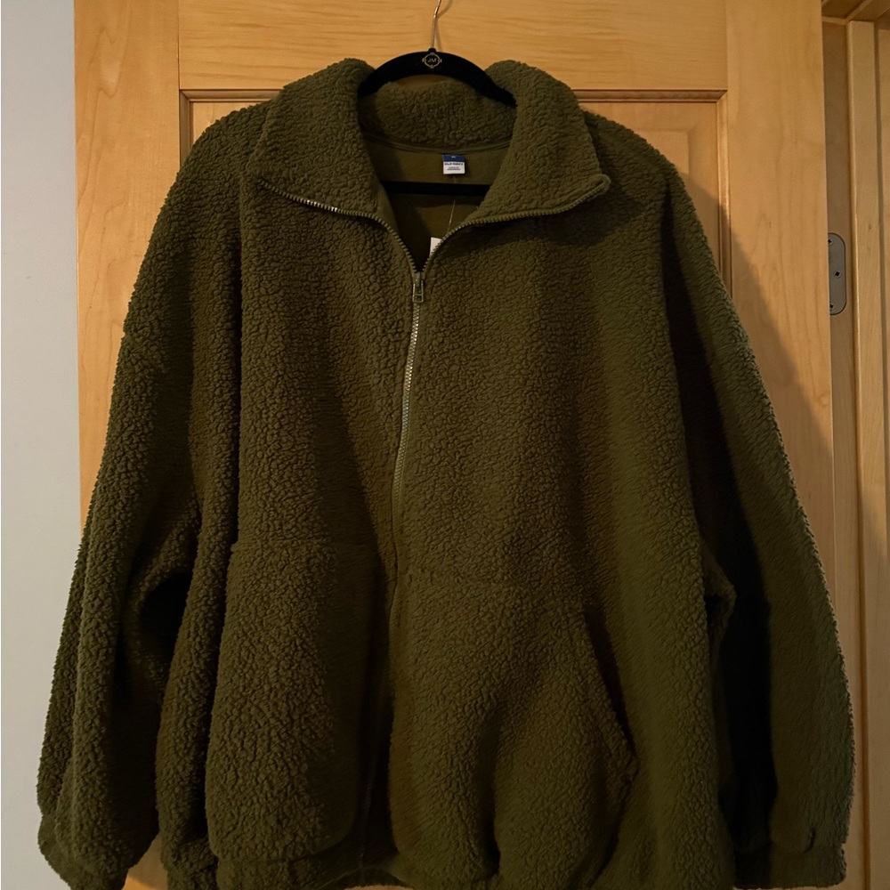 Old navy Olive Green maternity Fleece Jacket